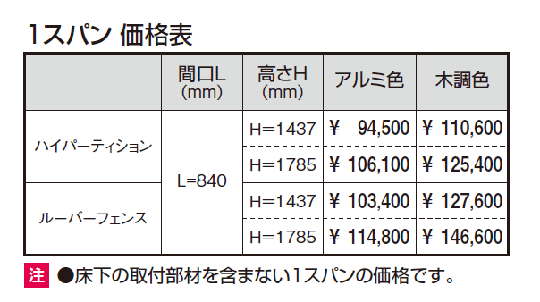 ヴィラウッドフェンス ジーエムラインW ハイパーテーション【2024年版】_価格_1