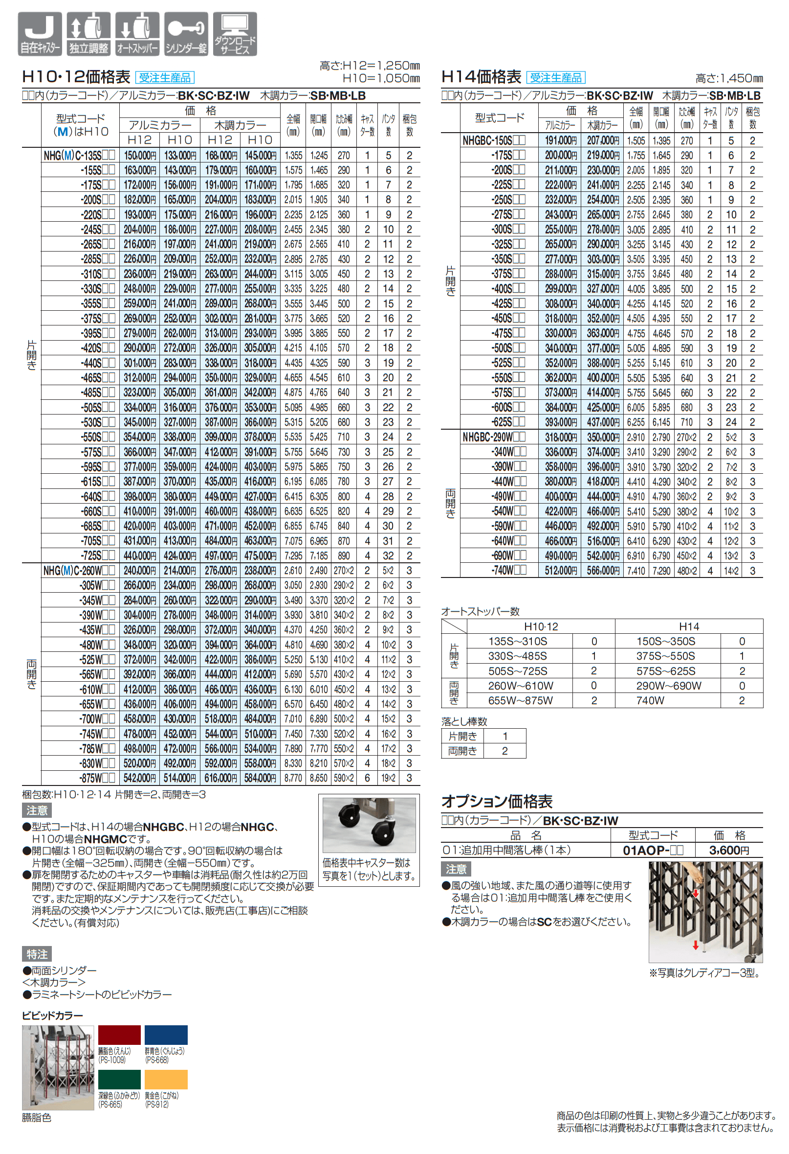 ニューハピネスHG(キャスタータイプ)_価格_1