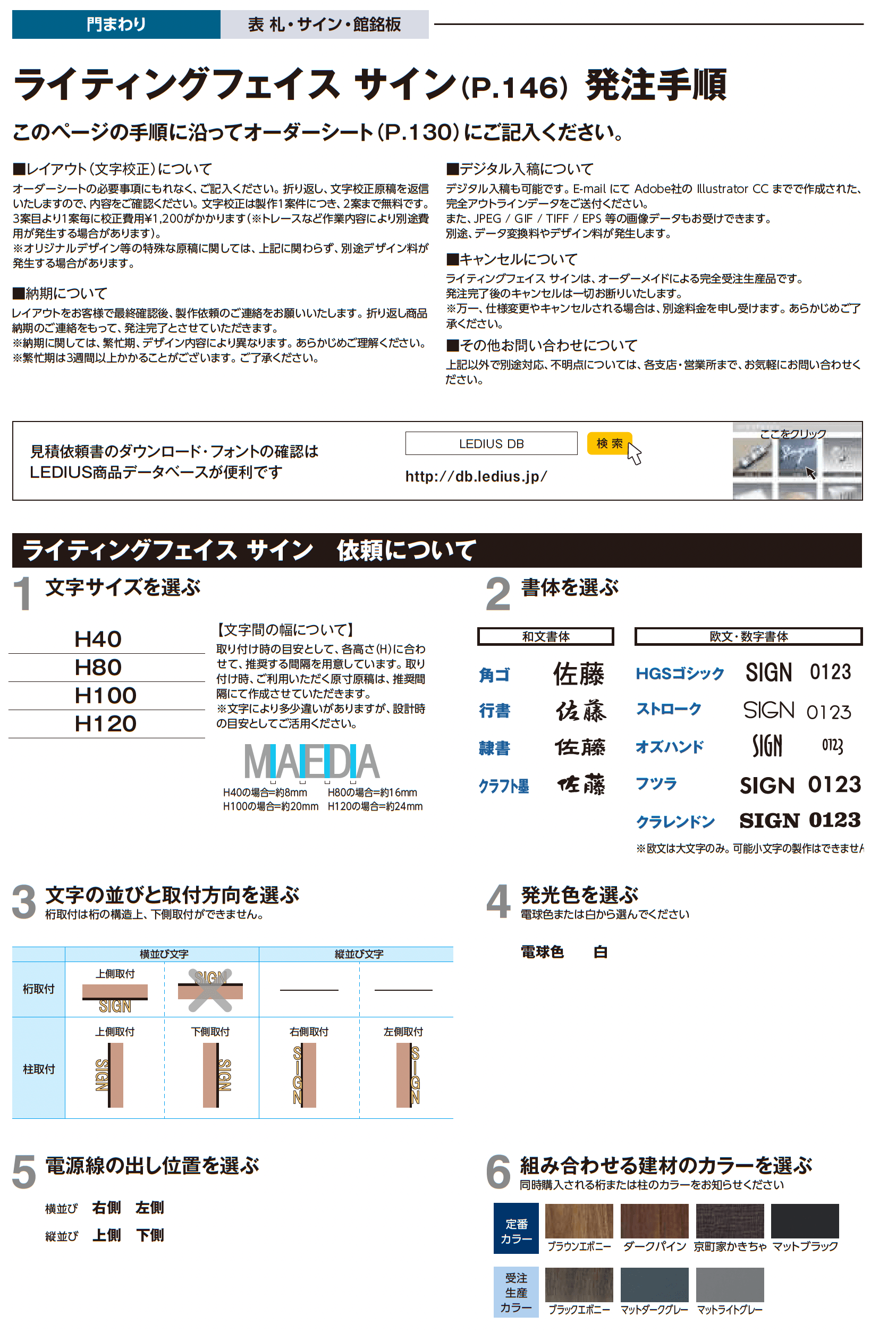 ライティングフェイス サイン_価格_2