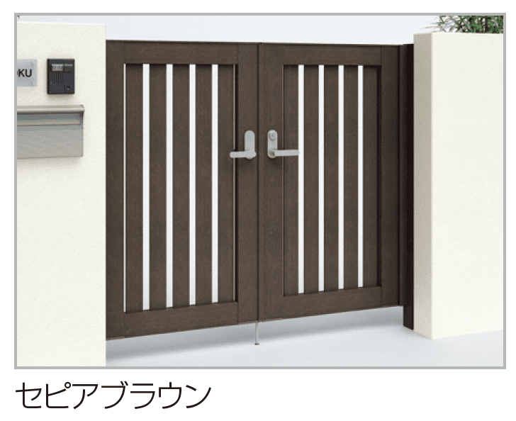 四国化成の「アレグリア門扉1型」