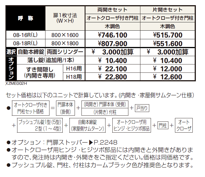 〔共用門扉〕エクスティアラ 門扉4型【2024年版】_価格_1