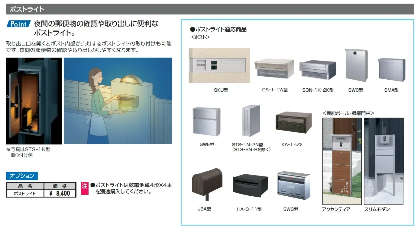 宅配ポスト フレムス Light S型_価格_5