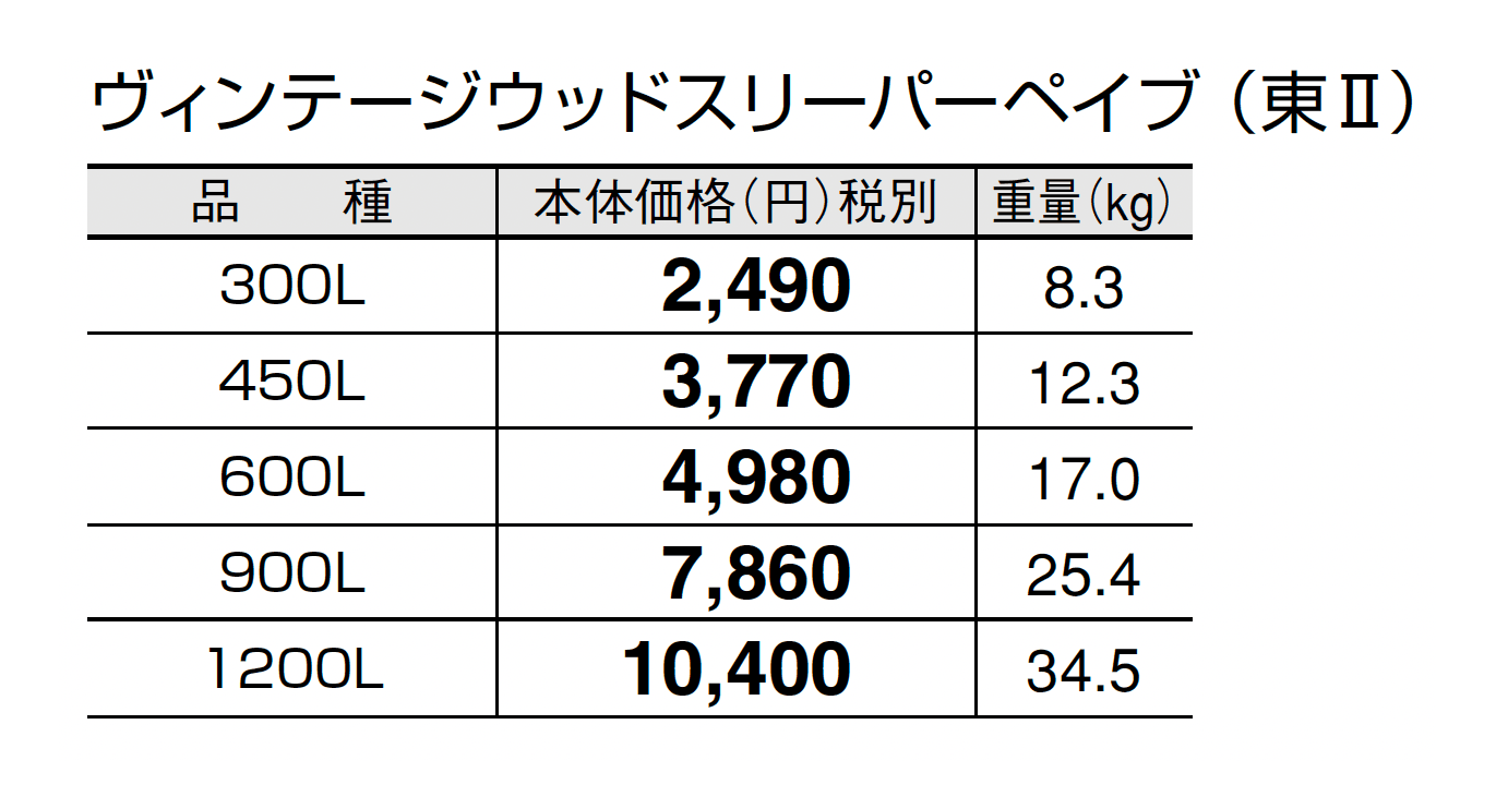 ヴィンテージウッド スリーパーペイブ_価格_2