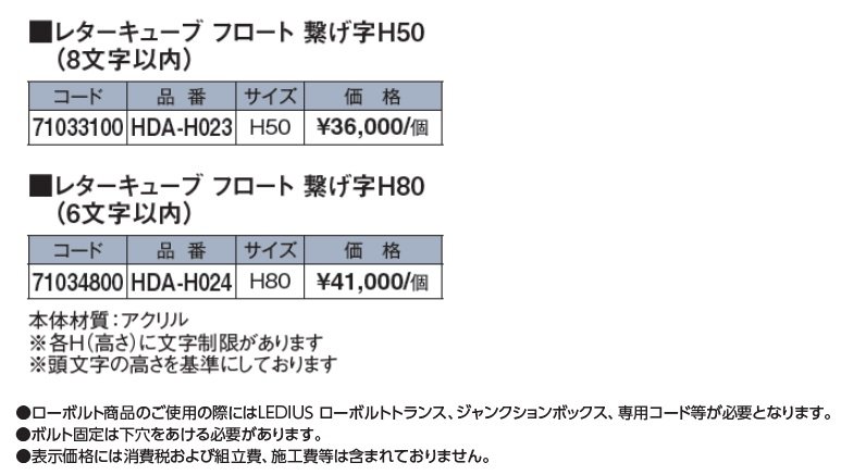 レターキューブ フロート 繋げ字【2024年版】_価格_1