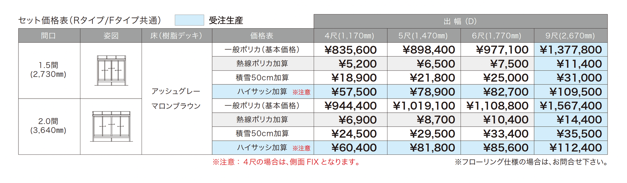 ゆとりテラス囲いⅢ_価格_1