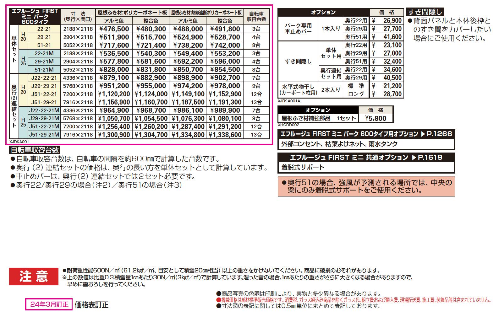 エフルージュ FIRST ミニ パーク 600タイプ 単体セット/奥行(2)連結セット【2024年版】_価格_1