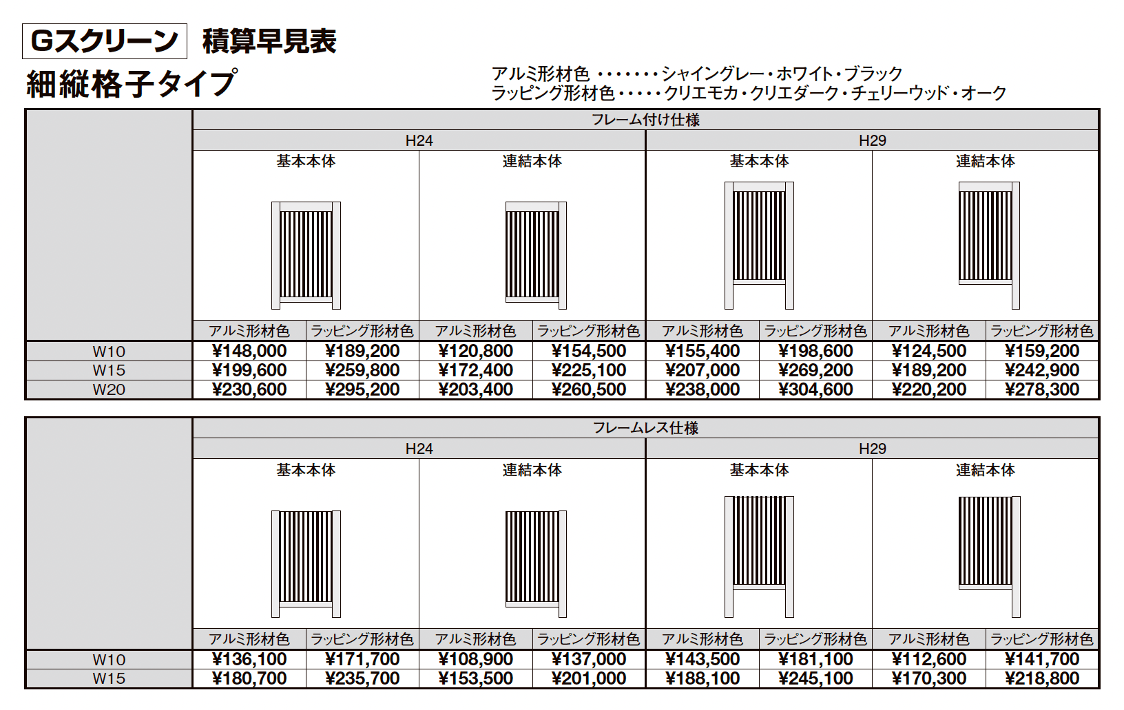 プラスG Gスクリーン 細縦格子タイプ【2025年版】_価格_2