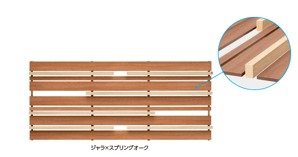 タカショーの「エバーアートウッド®︎デザインユニット ランダム」