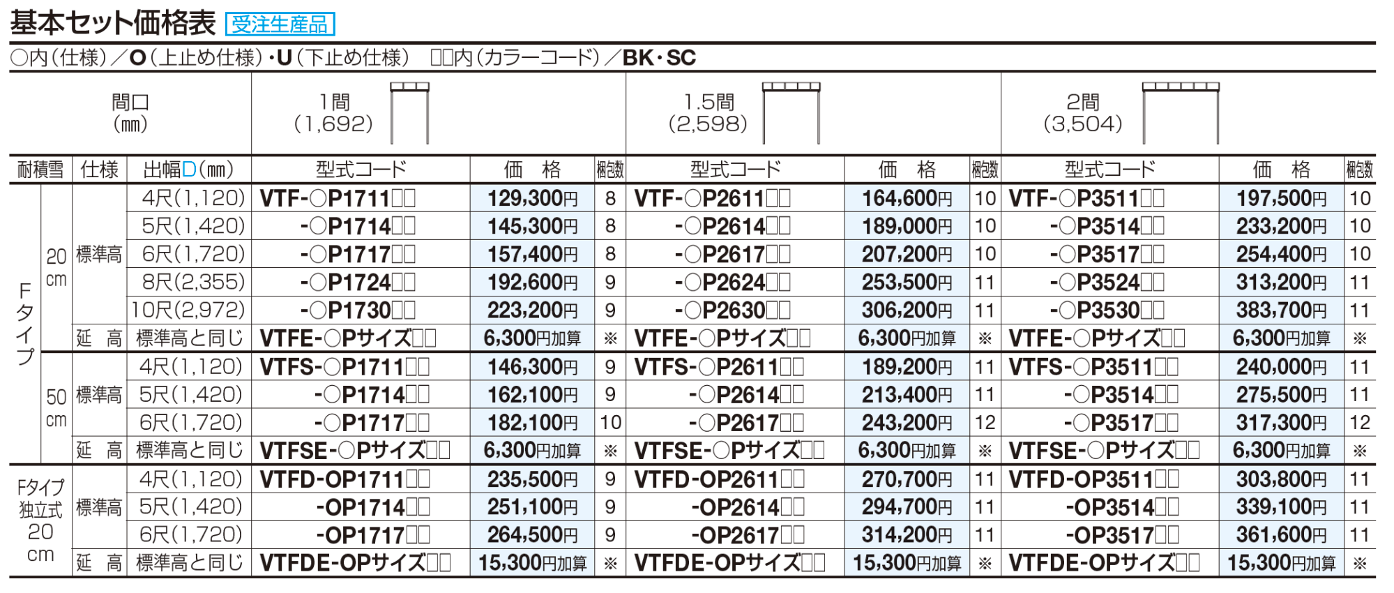 バリューテラス Fタイプ/Fタイプ独立式(関東間)【2023年版】_価格_1