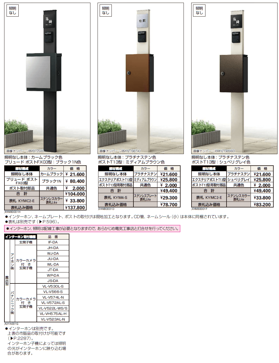 シンプレオ ポストユニット 1型【2024年版】_価格_2