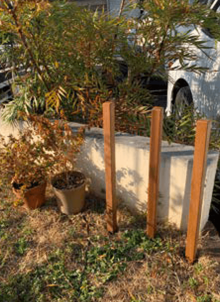 オンリーワンクラブの「ウリン製ロープフェンス杭/ウリン製杭」のサブ画像1