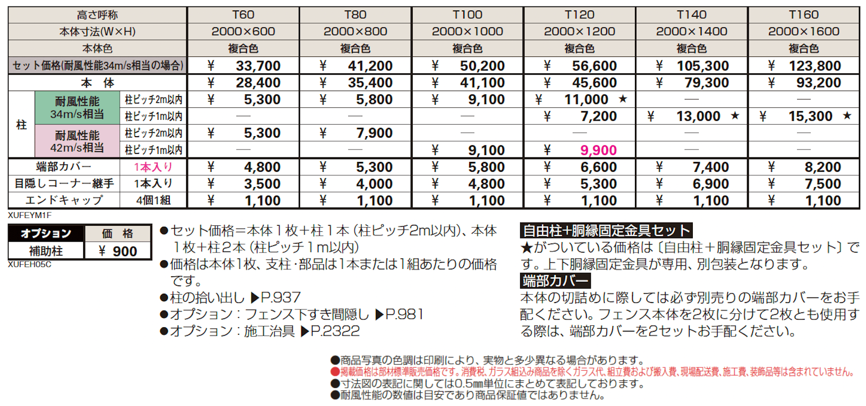 ルシアス フェンスYM1F型 横目隠し 【2024.6月発売】_価格_1