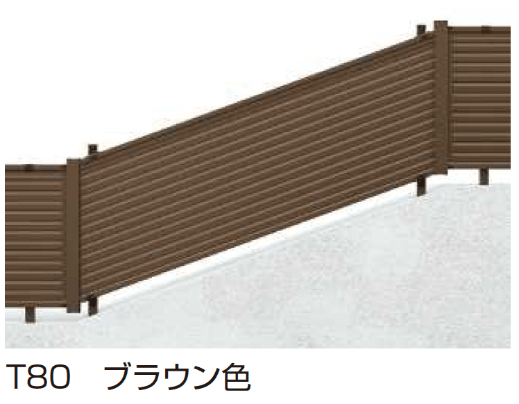 YKK APの「シンプレオ フェンスYL1K型 傾斜地用横ルーバー【2024.6月発売】【2024年版】」のサブ画像1