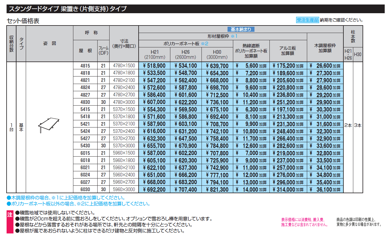 U.スタイル アゼスト スタンダードタイプ 吊下げタイプ・梁置きタイプ(片側支持タイプ)【2024年版】_価格_2