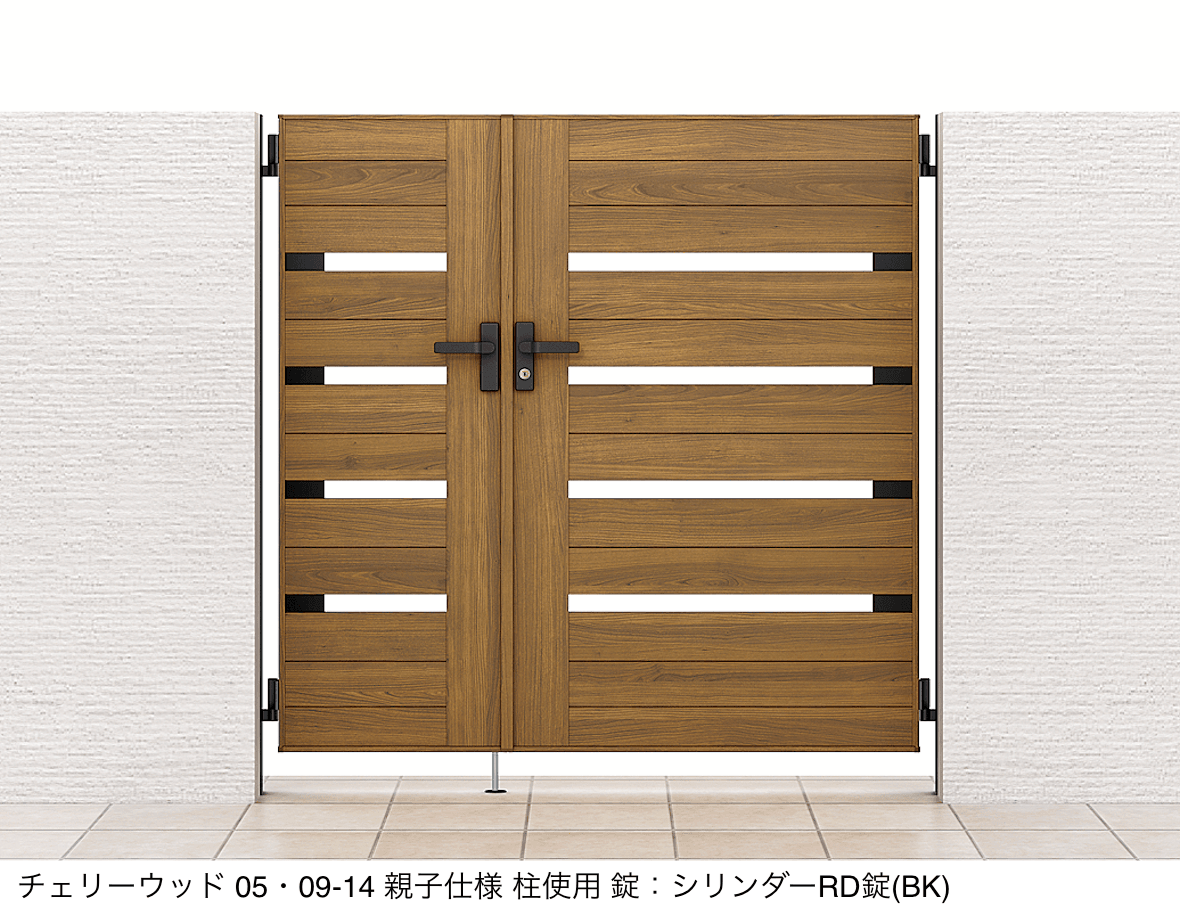 LIXILの「開き門扉AA YS1型(木調)」のサブ画像1