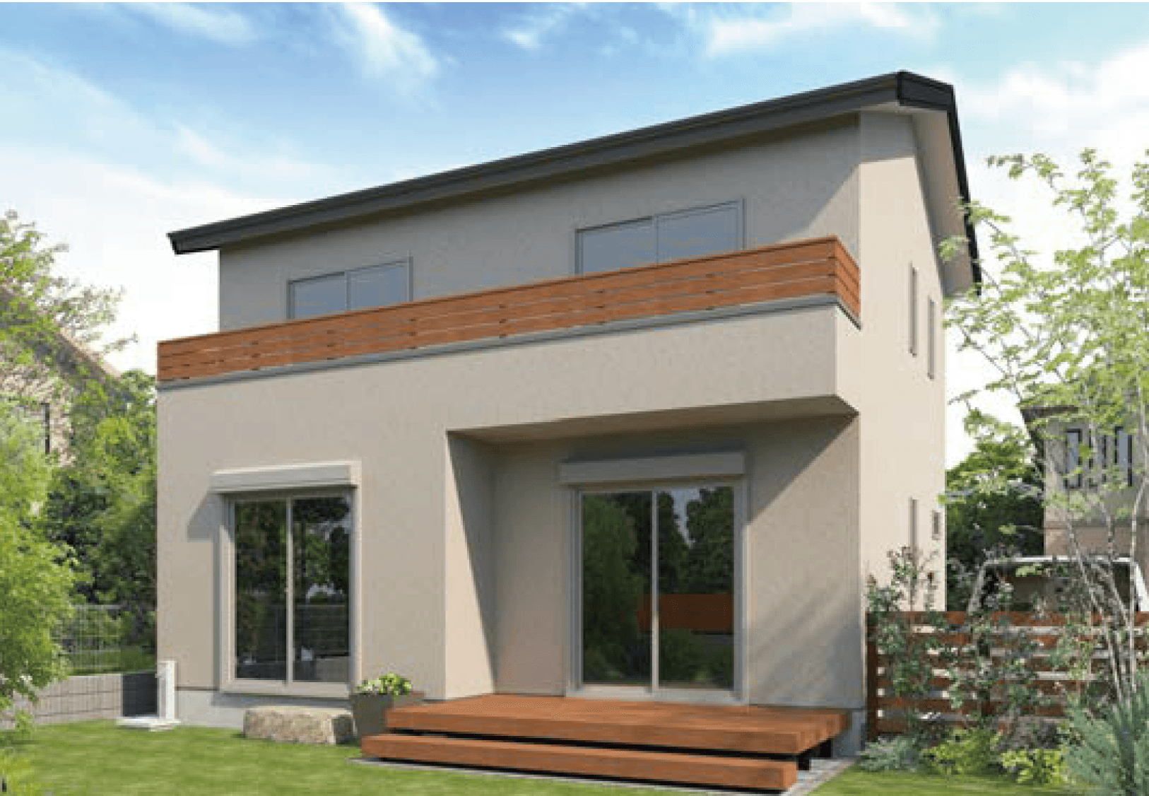 MINOの「笠木付彩木いたばり手摺212H460タイプ AYM2104」