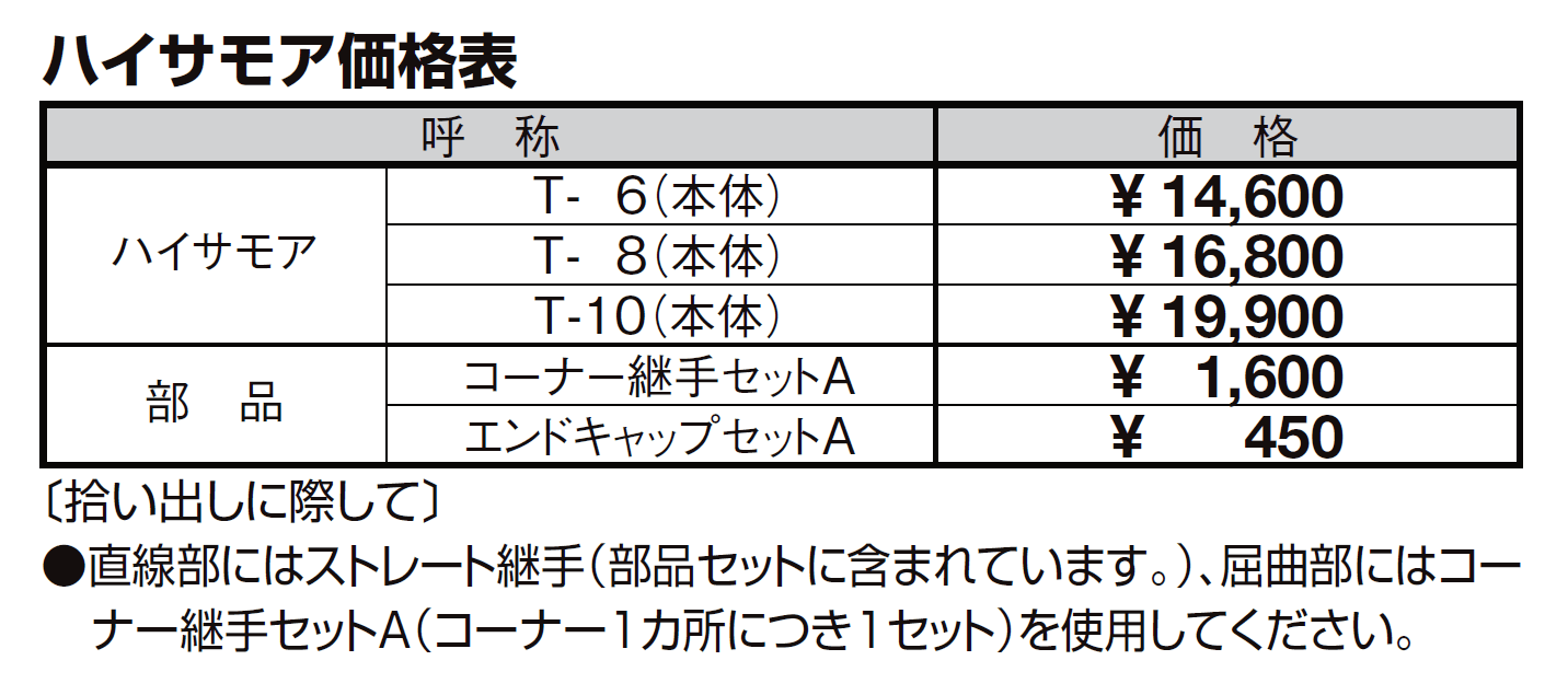 アルミ2段柱 2型【2024年版】_価格_2
