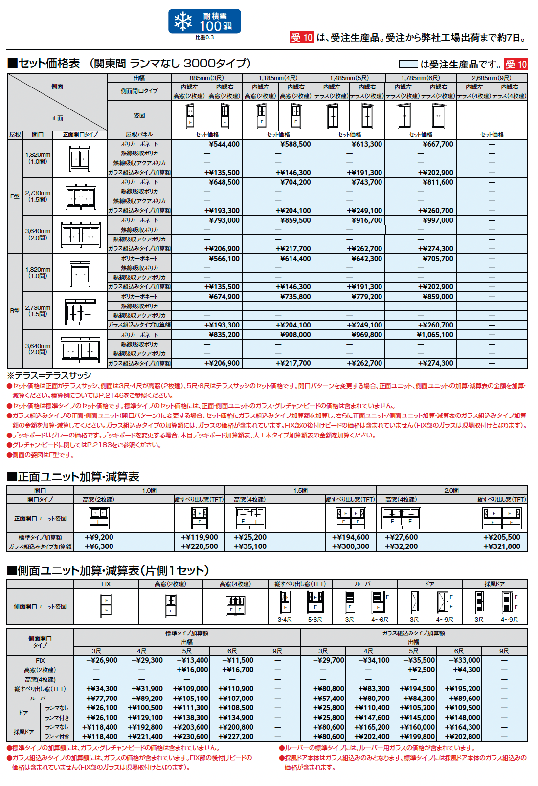 サニージュ R型 床納まり(ランマなし)関東間_価格_5