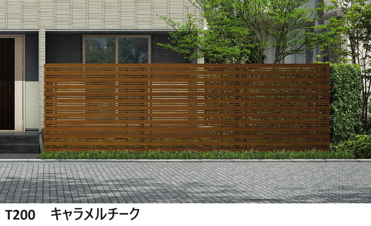 YKK APの「ルシアス スクリーンフェンス S05型 横板格子+細横格子」のサブ画像5