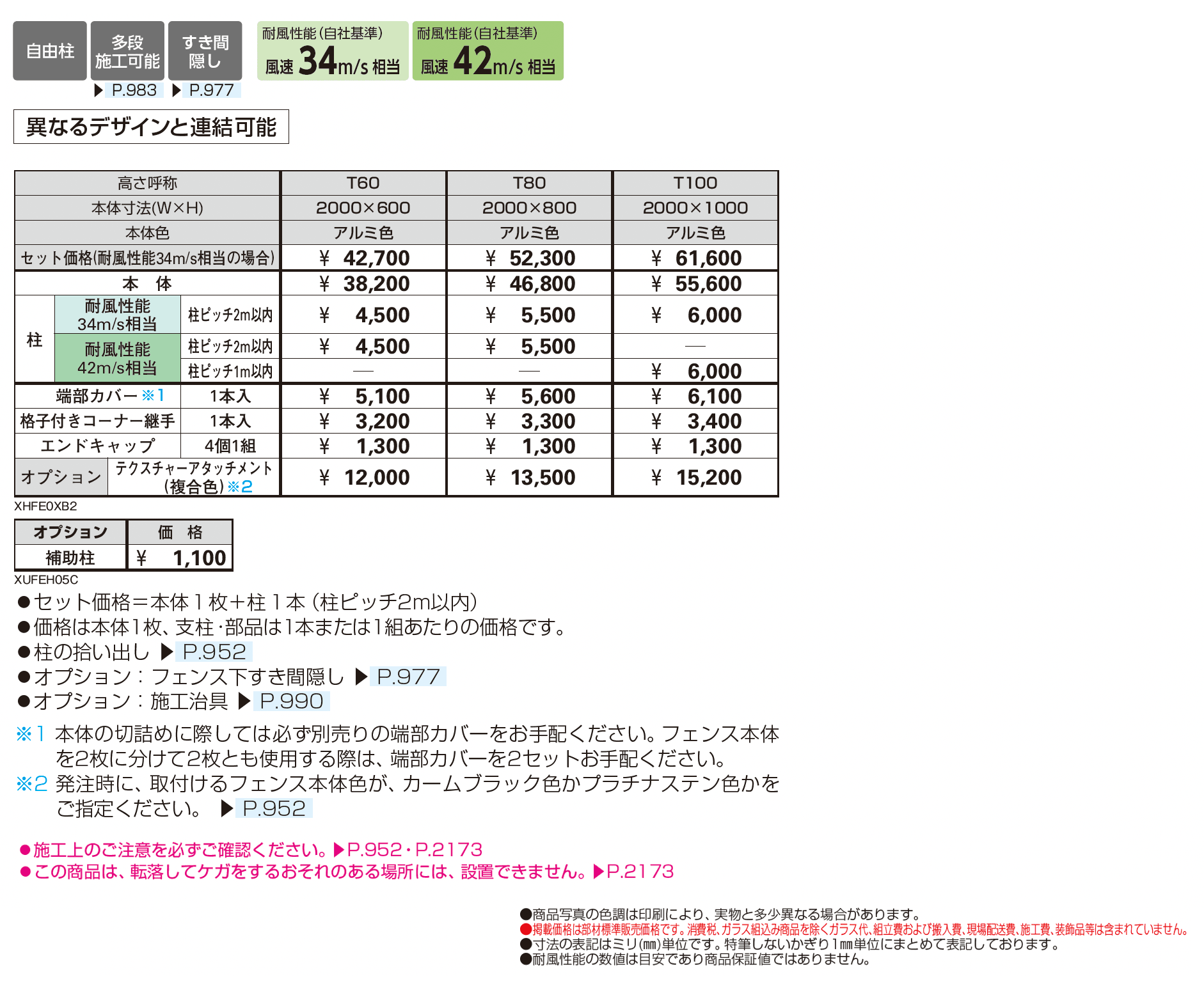 シンプレオ フェンスXB2型_価格_1