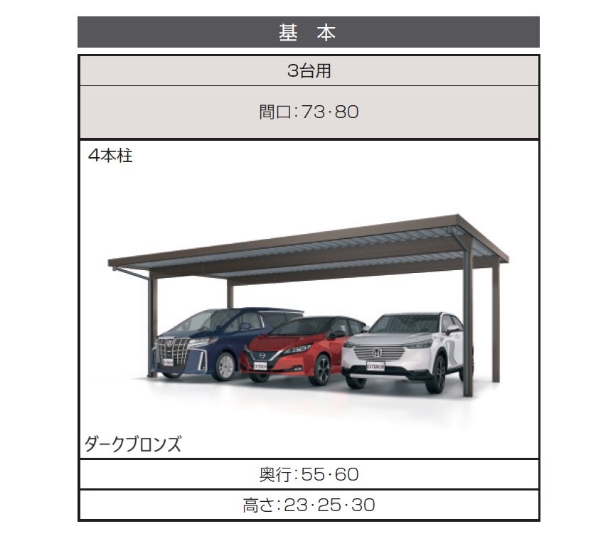 三協アルミの「G1-R/ジーワン アール(耐積雪量50cm仕様:基本・奥行延長・間口延長・奥行連結・間口連結)」のサブ画像6