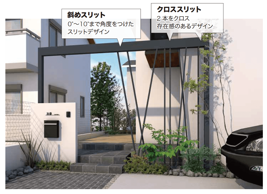 ゆとりの「スリット格子材 斜め格子スリット部材 【2022年版】」