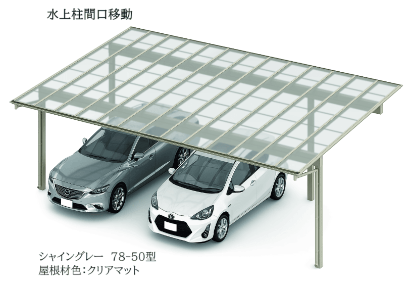 LIXILの「フーゴF 3台用 柱間口移動」のサブ画像2