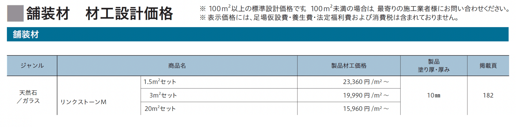 リンクストーンM_価格_1