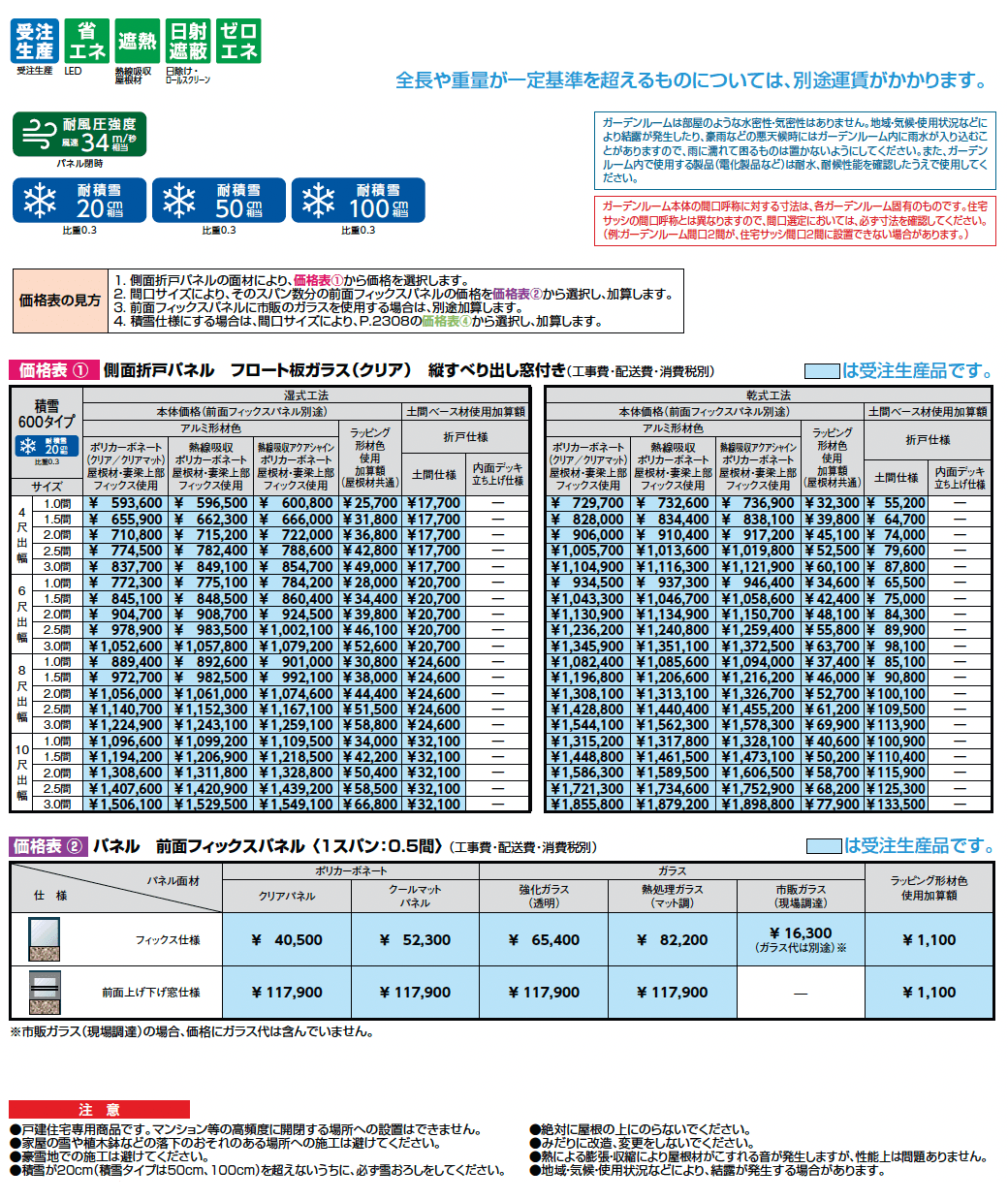 ココマ ガーデンルームL字腰壁タイプ(湿式工法)_価格_1