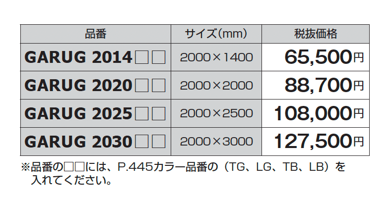 ガーデンラグ オアシス【2024年版】_価格_1