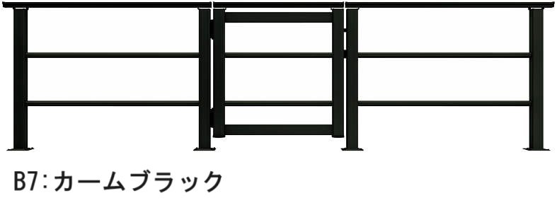 YKK APの「ルシアス デッキ門扉 B03型 横格子2本タイプ」のサブ画像3