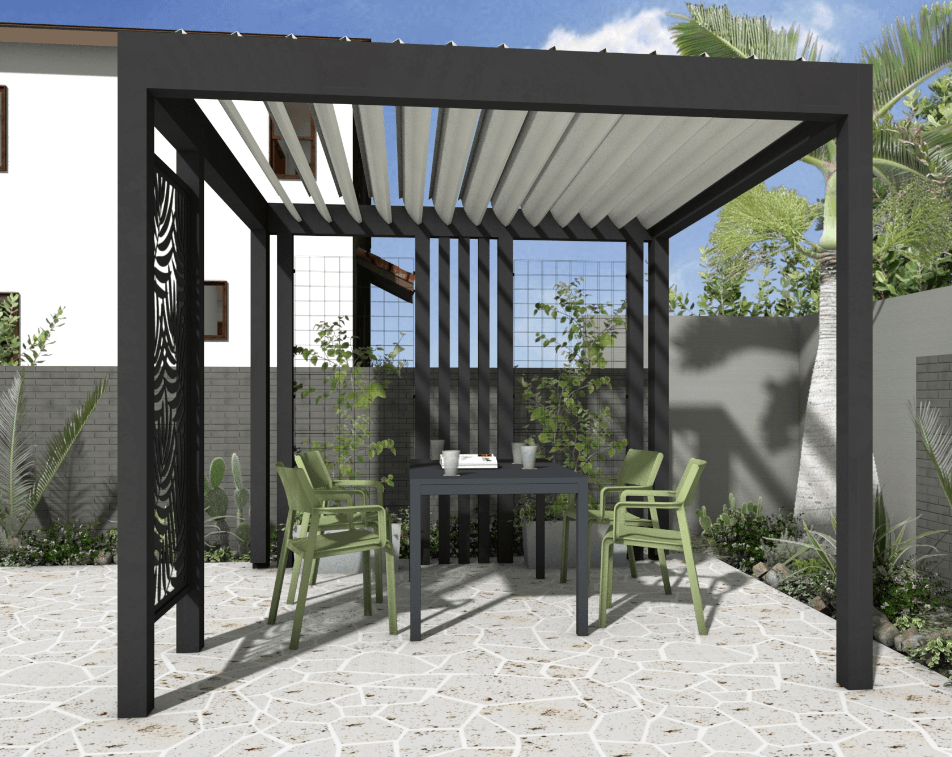 タカショーの「ポーチスカイルーフ®︎Ⅱセット(独立タイプ)」