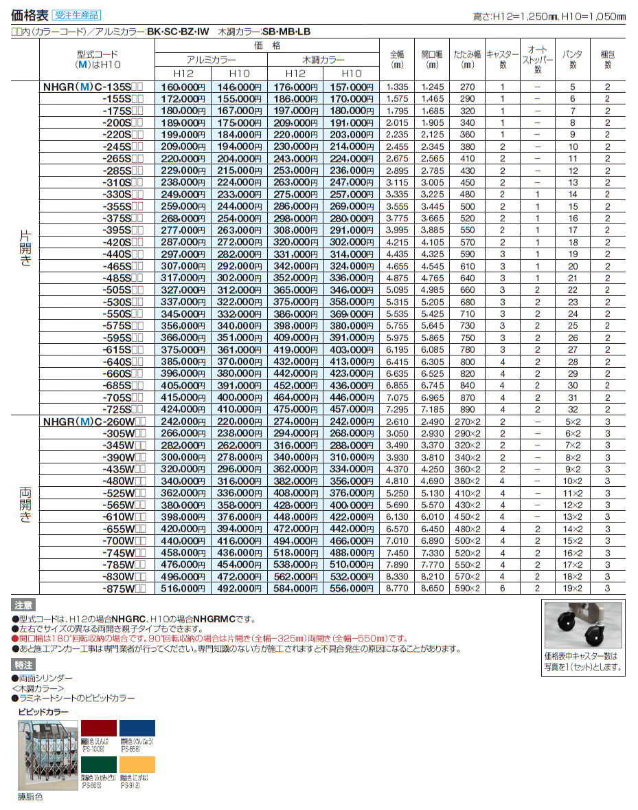 リフォーム対応 ニューハピネスHG-R(キャスタータイプ)【2024年版】_価格_1