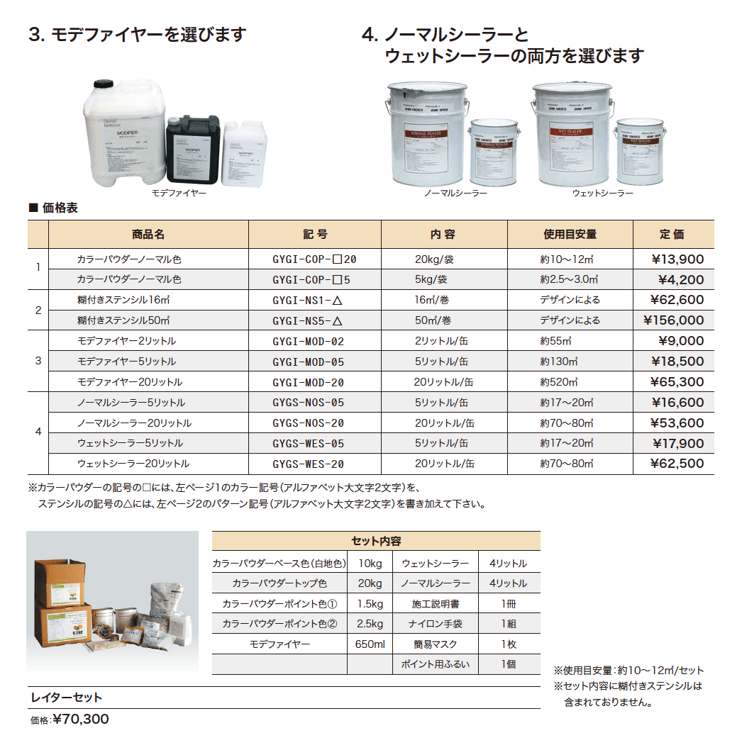 ステンシル工法 レイタータイプ【2023年版】_価格_1