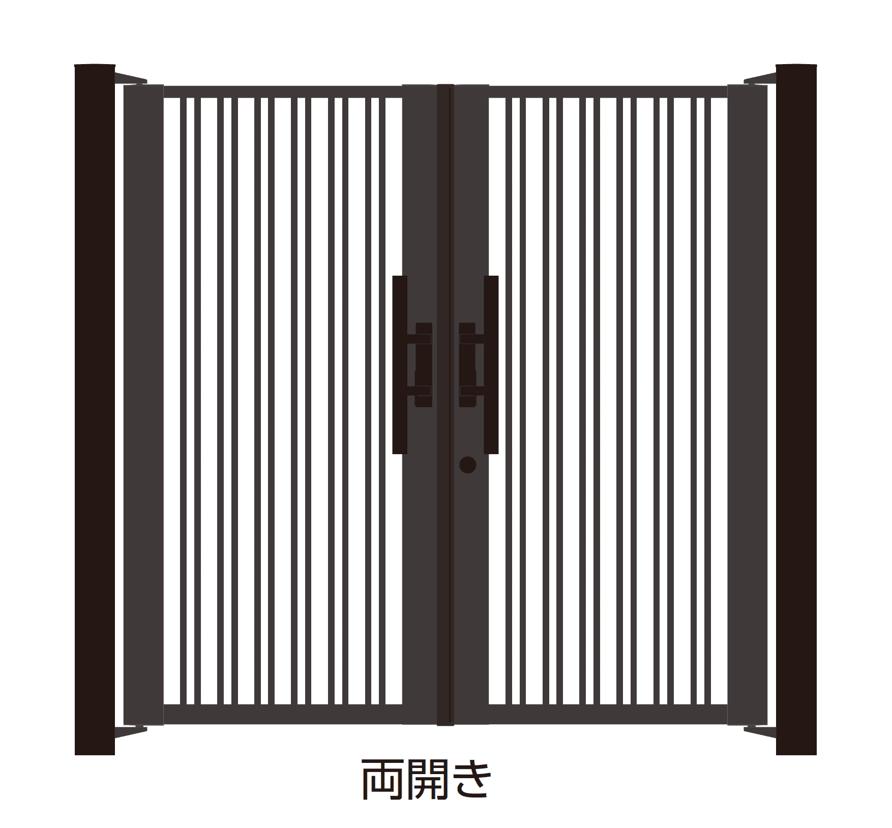 タカショーの「ロートアルミゲート ストライプダブル」のサブ画像2