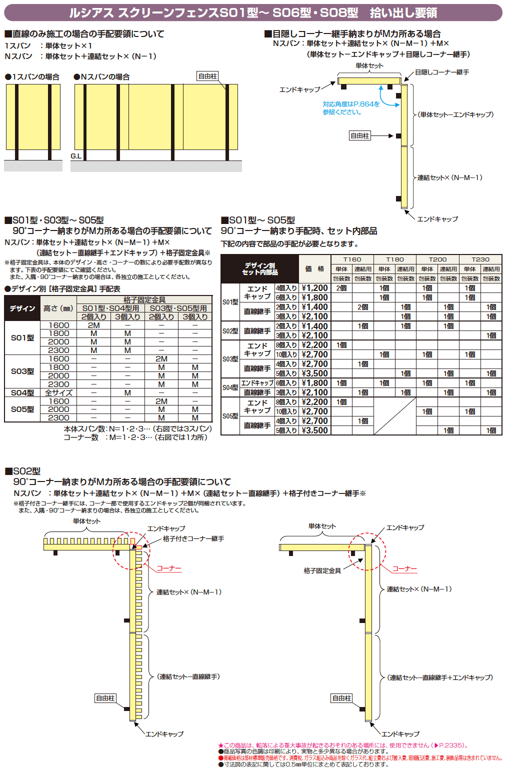 ルシアス スクリーンフェンスS06型【2024年版】_価格_2