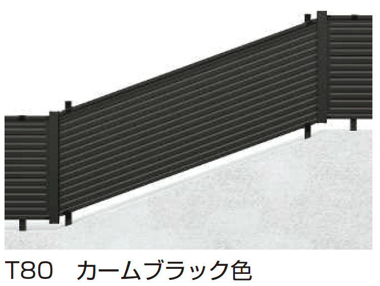 YKK APの「シンプレオ フェンスYL1K型 傾斜地用横ルーバー【2024.6月発売】【2024年版】」のサブ画像2
