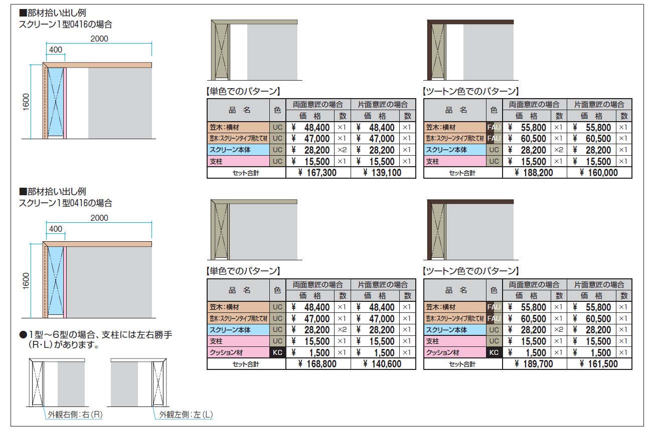 フィオーレ/笠木・たて材付き笠木【2024年版】_価格_3