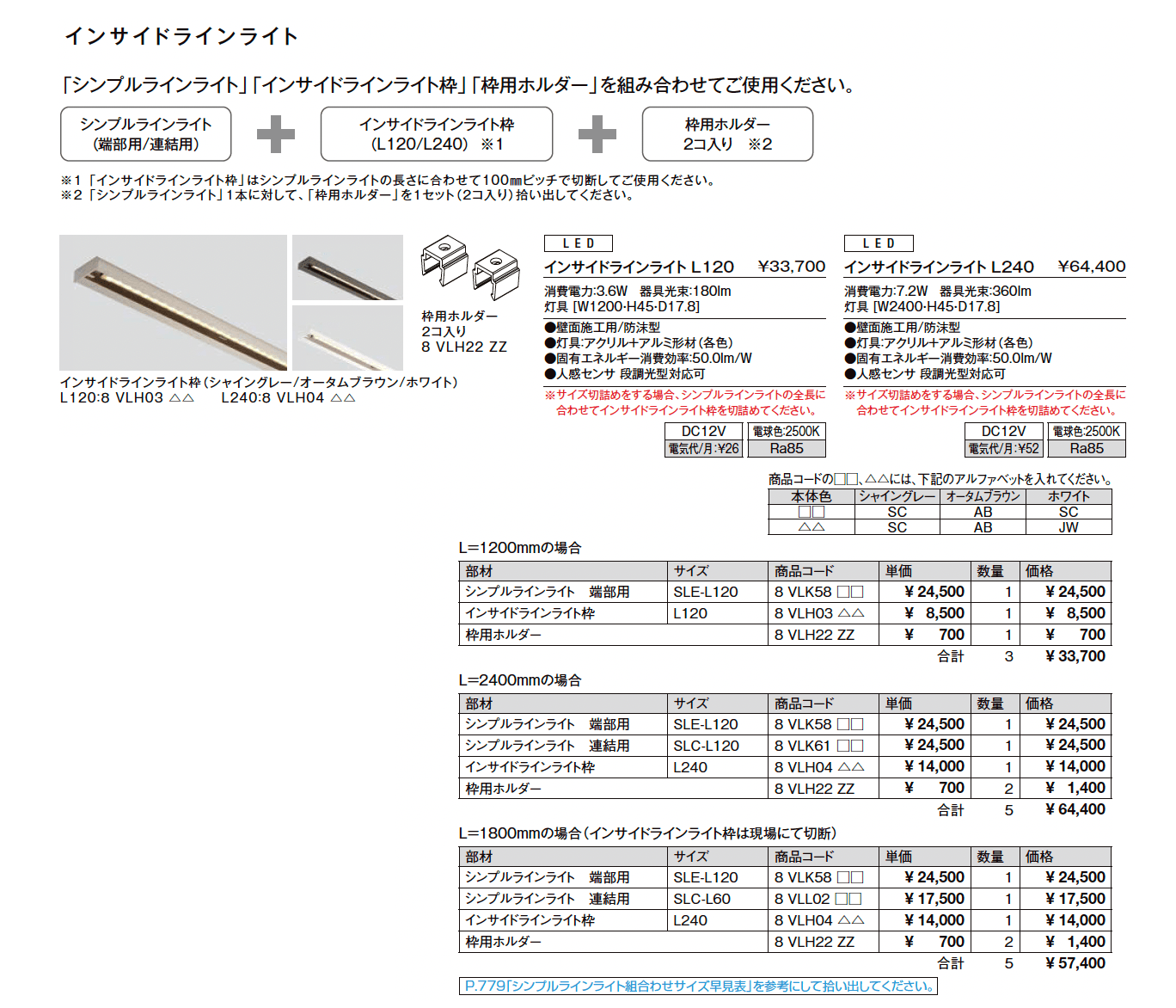 インサイドラインライト_価格_1