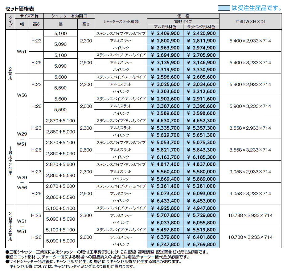 ワイドシャッターS Fタイプ【2024年版】_価格_1