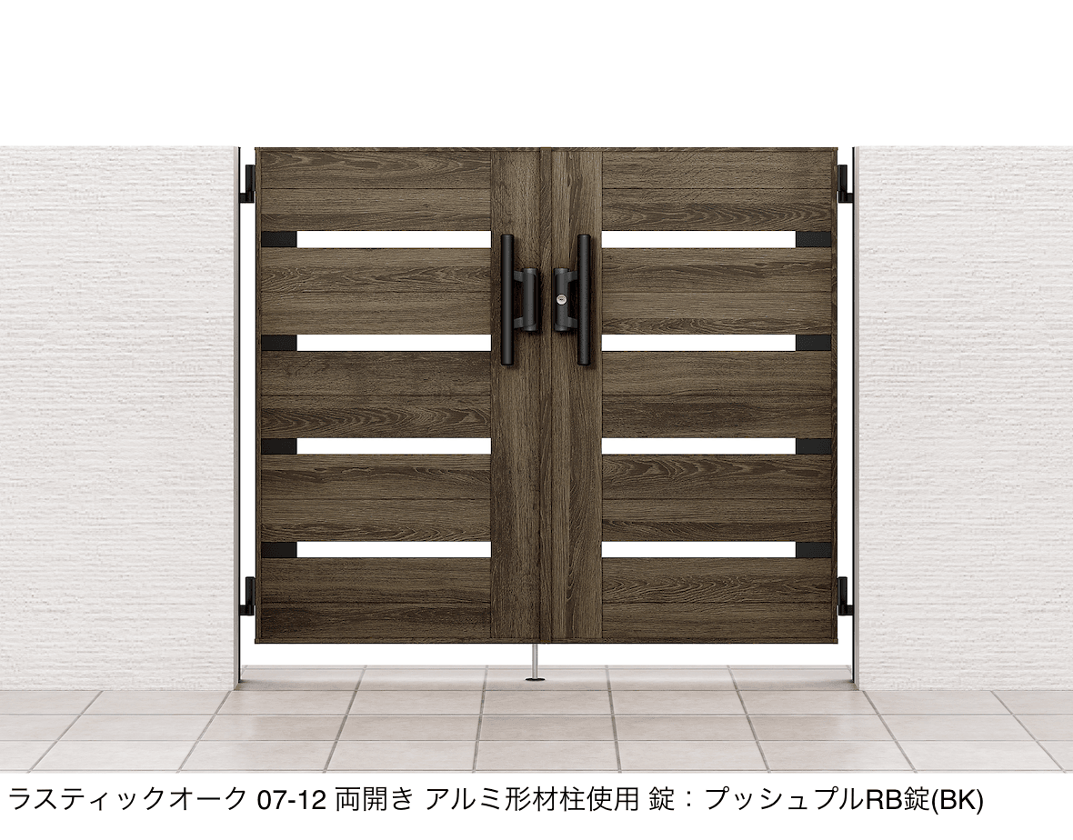 LIXILの「開き門扉AA YS1型(木調)」