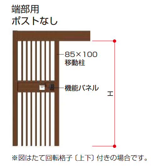 YKK APの「リレーリア 機能パネル 横型タイプ〈W810・W1265・W1720〉(ルーフフレーム用)【2023年版】」のサブ画像3