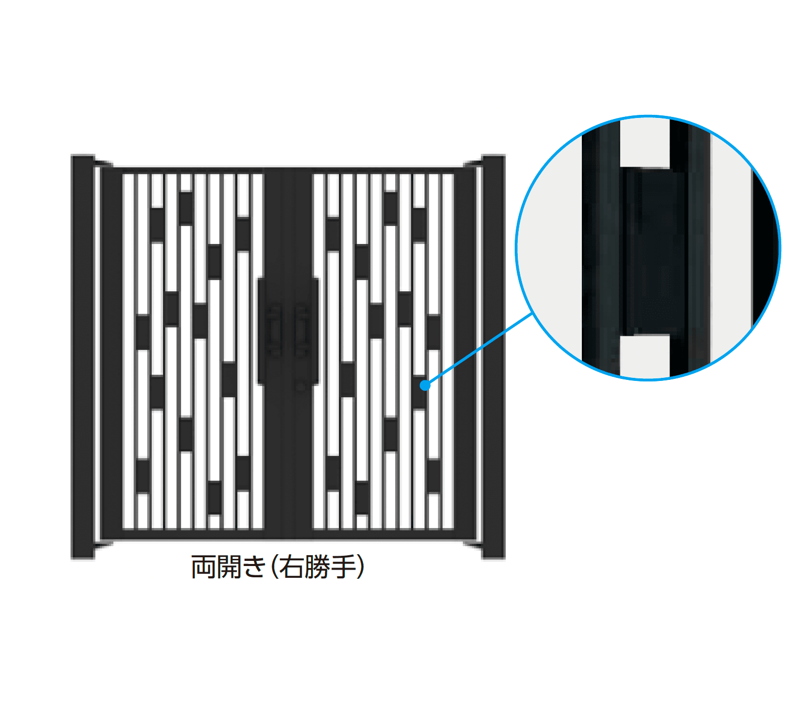 タカショーの「ロートアルミゲート バロック」のサブ画像2