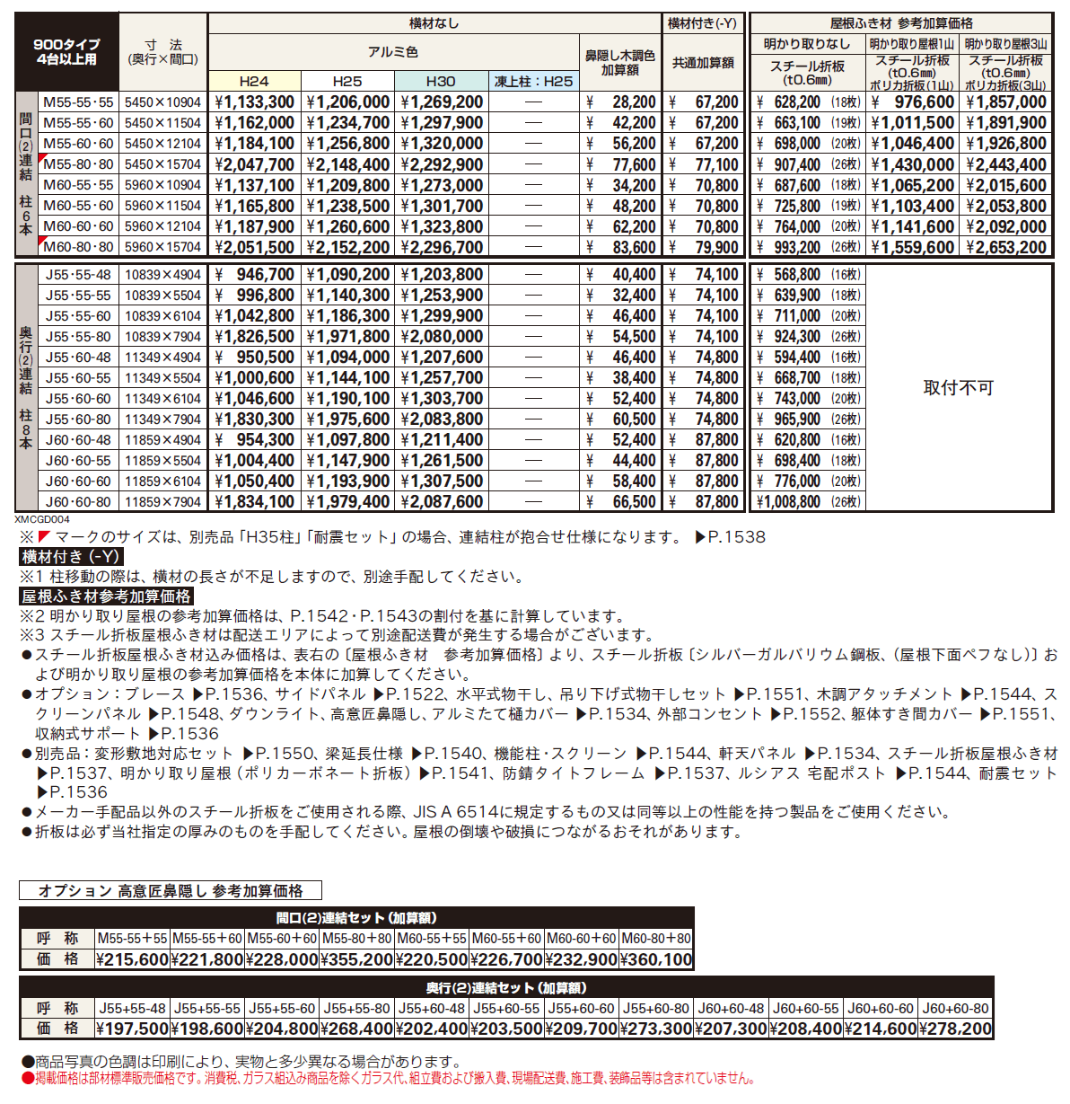 ジーポートPro 900タイプ 4台以上用(奥行(2)連結4台/6台用・間口(2)連結4台/6台用)【2024年版】_価格_1