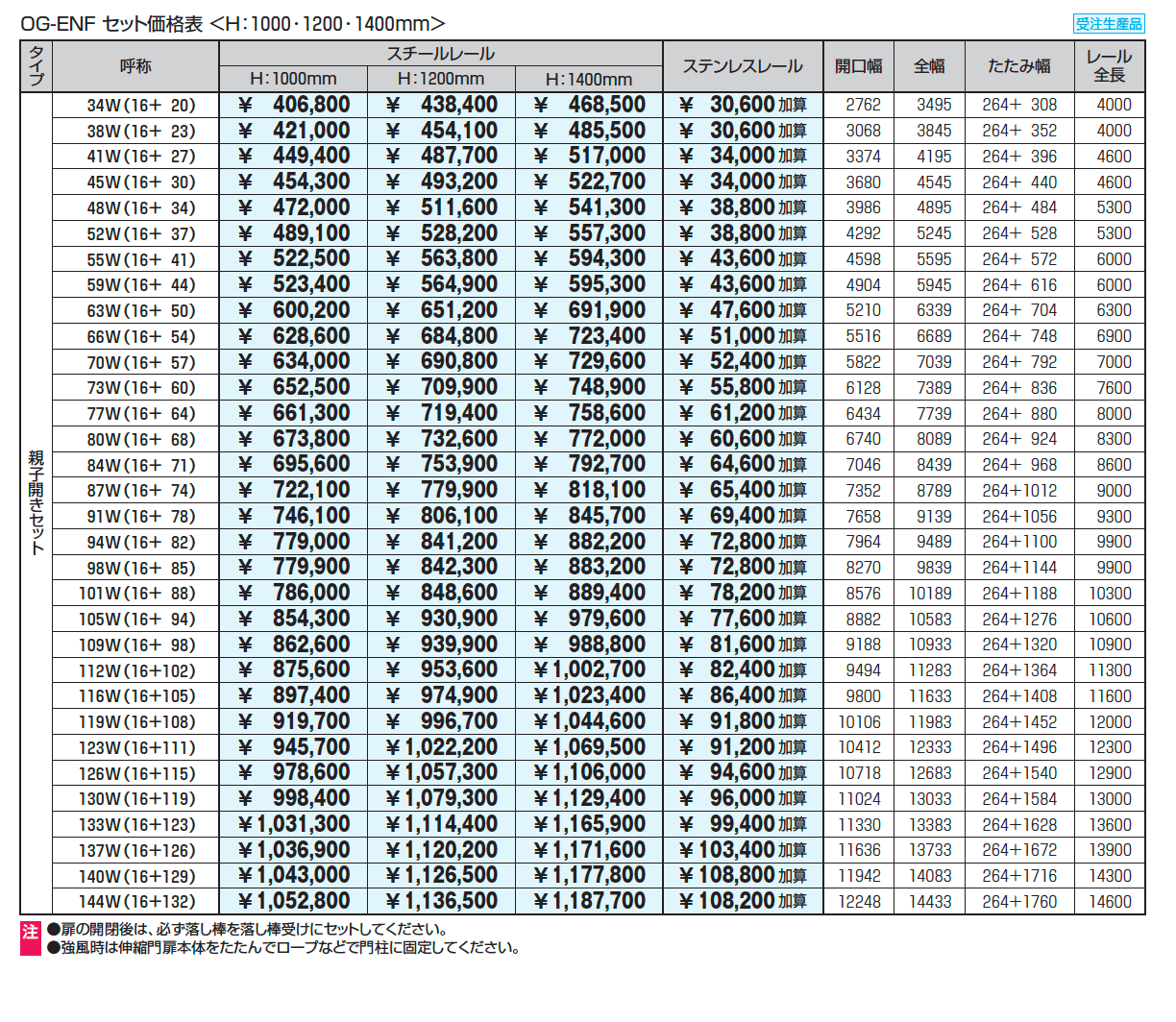 アルテンダEN型 フラットレールタイプ_価格_3