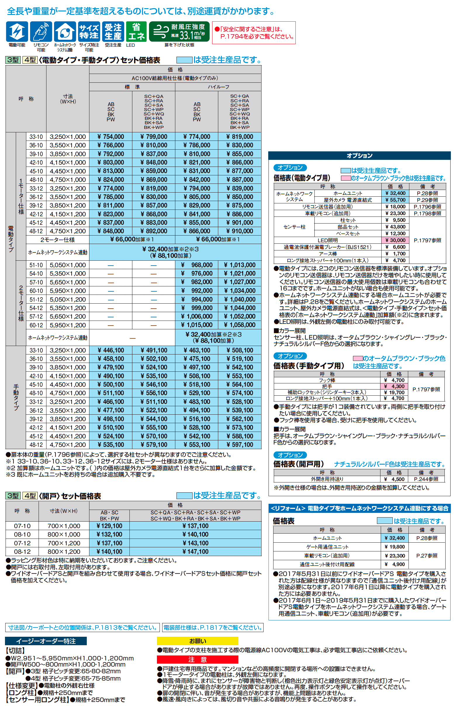 ワイドオーバードアS3型_価格_1