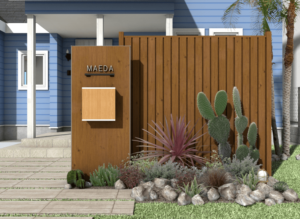 タカショーの「エバーアートボード®︎ ユニット門袖【2024年版】」のサブ画像2