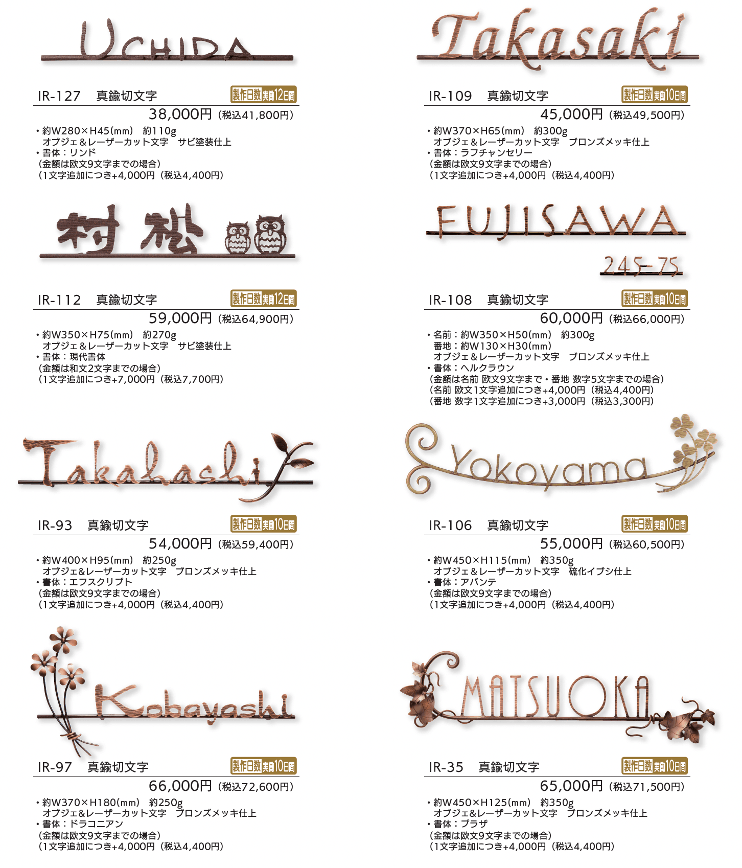 ニューブラスアイアン・レーザーカット文字_価格_2