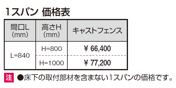 ヴィラウッドフェンス キャストフェンス【2024年版】_価格_1