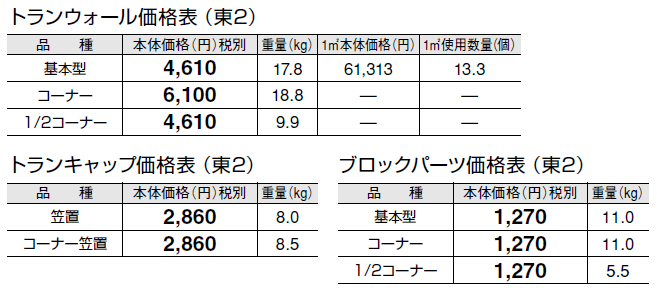 トランウォール【2024年版】_価格_2